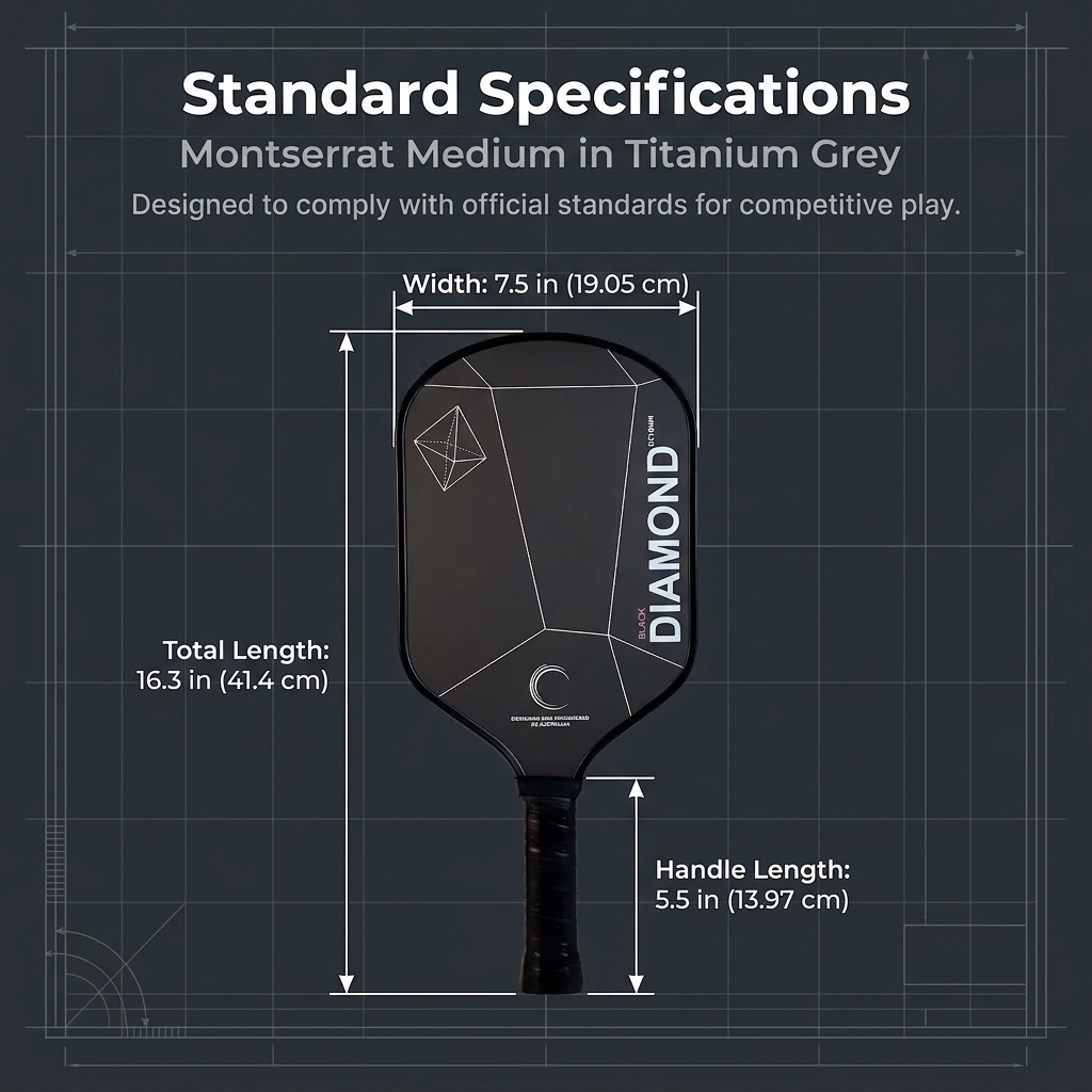 Crepe Pan Carbon - BLACK DIAMOND T700 Carbon Fiber Pickleball