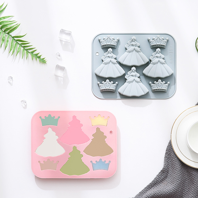 8-hole 3d Princess Dress Crown - Bunny Cake Mold review and price