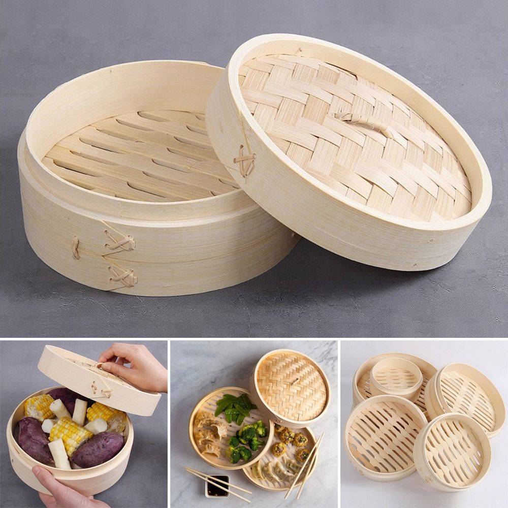 Bamboo Steamer Basket with Lid - Dim Sum Basket review and price