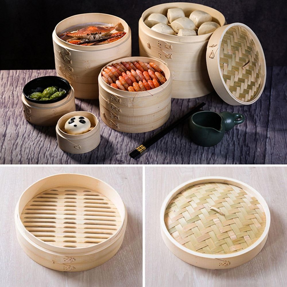 Bamboo Steamer Basket with Lid - Dim Sum Basket review and price