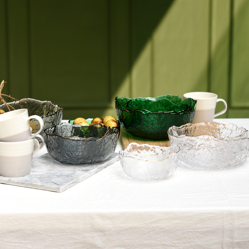 Large Glass Salad Bowl with Go - Dim Sum Basket review and price