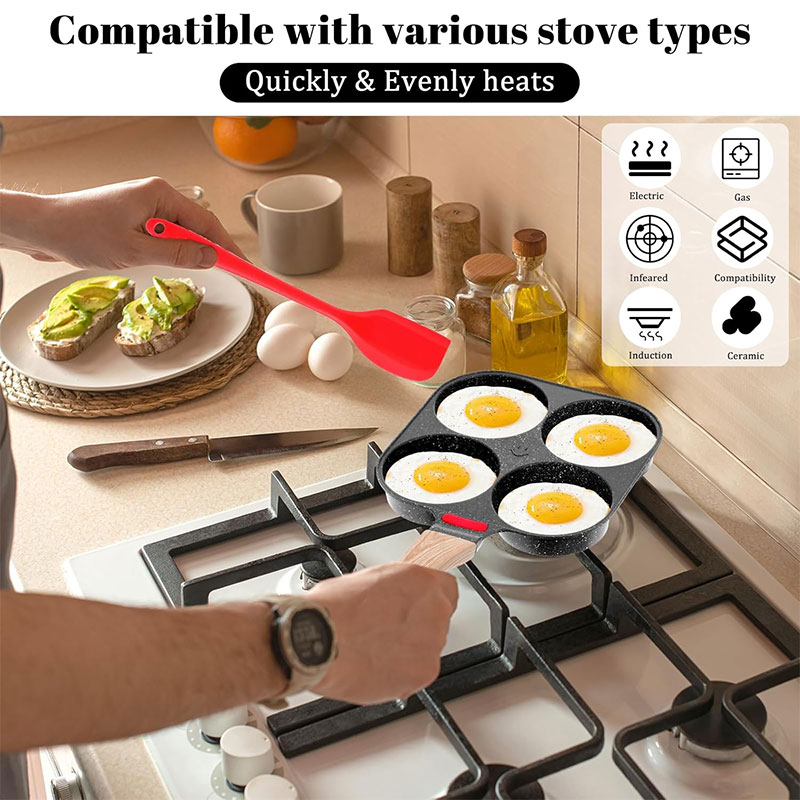 Deepened Egg Frying Pan with L - Mini Pancake Griddle review and price